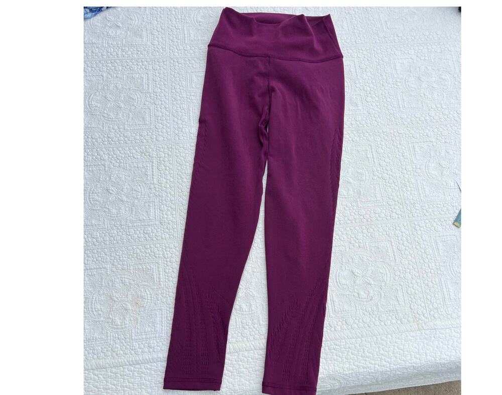Plum colored leggings, women's size XS